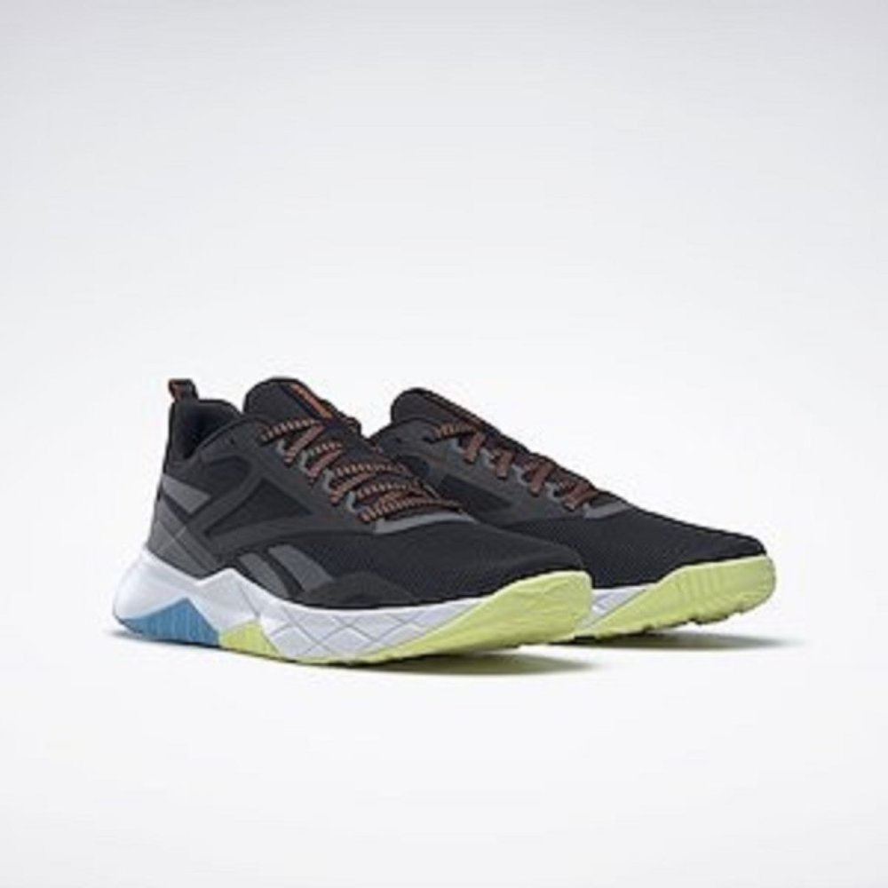 Reebok Men's Black Grey Aqua NFX Trainers Shoes Size 12 us HP9240